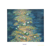 Print of Pond Lilies by Frances J. McCarthy Copyright 2007
